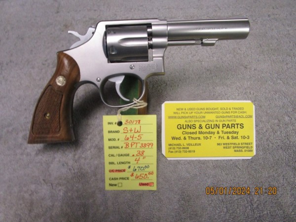 Smith & Wesson model 64-5 .38 spl. - Product Image