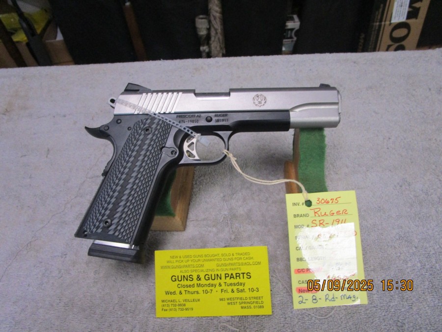 Ruger SR-1911-LT .45 ACP 5" barrel new. $630.00  SOLD
