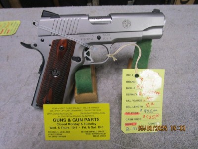 Ruger SR-1911 .45 acp 4.2 '' barrel, 2-mags. - Product Image