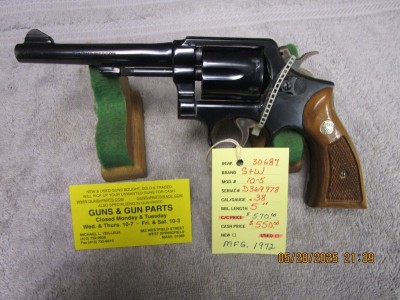 Smith & Wesson model 10-5 .38 spl, 5'' barrel nice. - Product Image