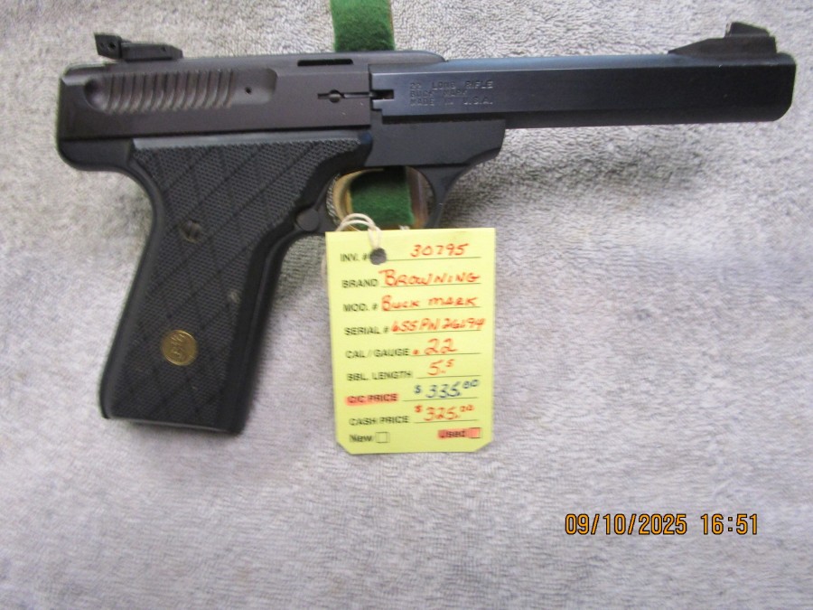 Browning Buck Mark .22 caliber.  SOLD