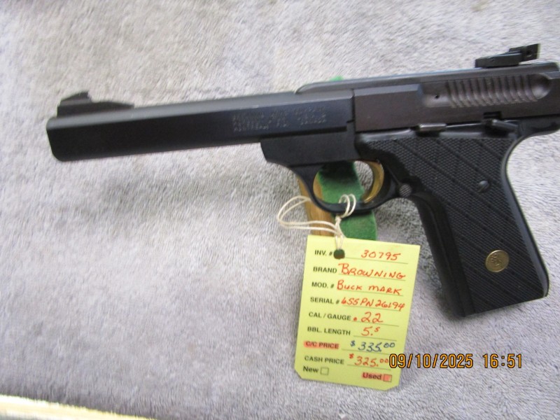 Browning Buck Mark .22 caliber.  SOLD