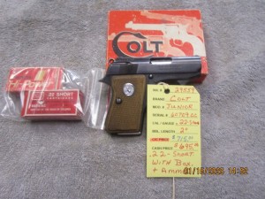 Colt Junioe .22 short with box and ammo. - Product Image