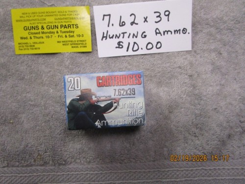 Russia 7.62x39 hunting ammo hollow point non corrosive in stock. - Product Image