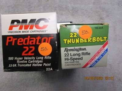 Brick of Remington Thunderbolt .22 L.R. 500 rounds. $50.00 - Product Image