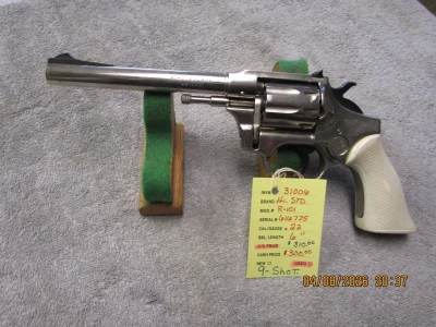 High Standard model R-101 .22 L.R. - 9 - shot nickel nice. - Product Image