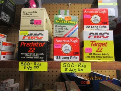 Brick of 500 rounds of .22 long rifle $40.00 - Product Image