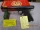 Ruger MK-1 .22 L.R. with red box.