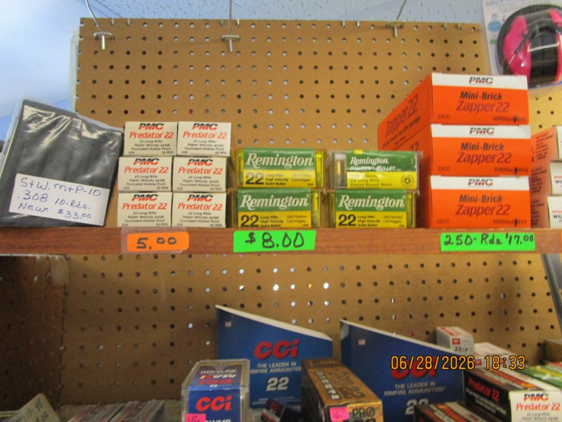 Bricks of 500 rounds of 22 L.R. $35.00