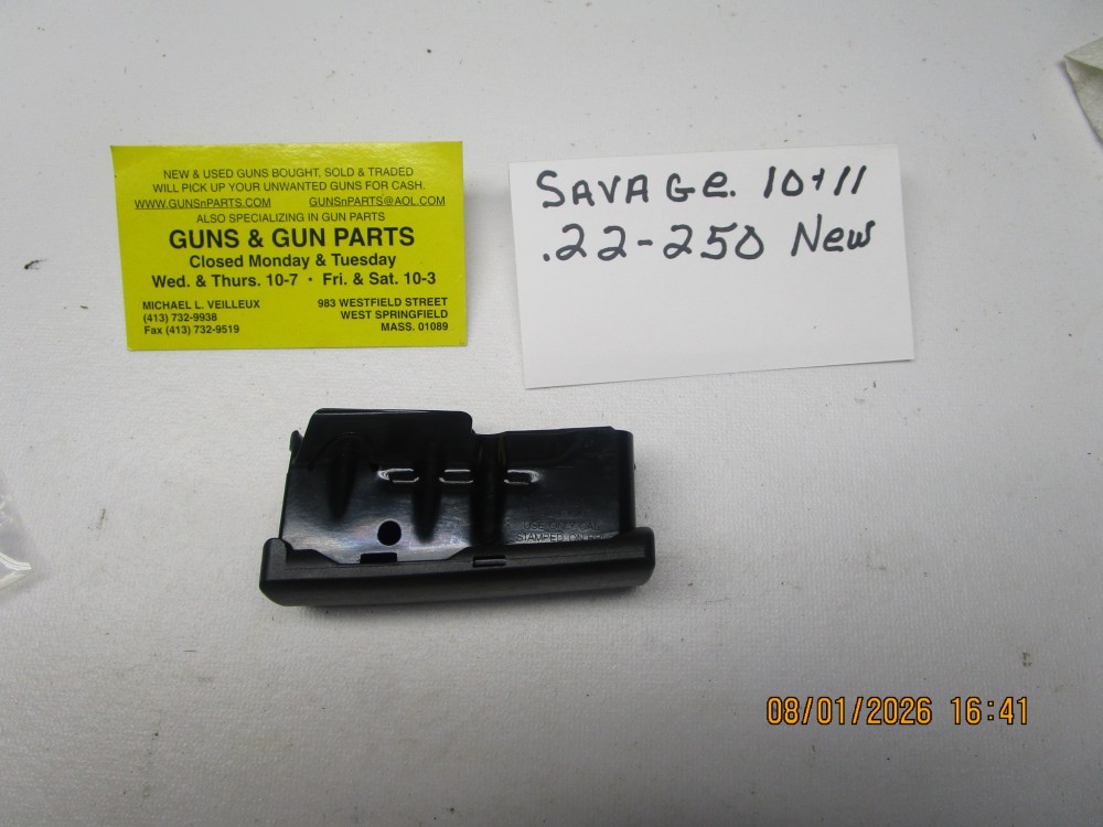 Savage factory clip for a model 10 & 11 .22-250 caliber 4- rounds new. - Product Image