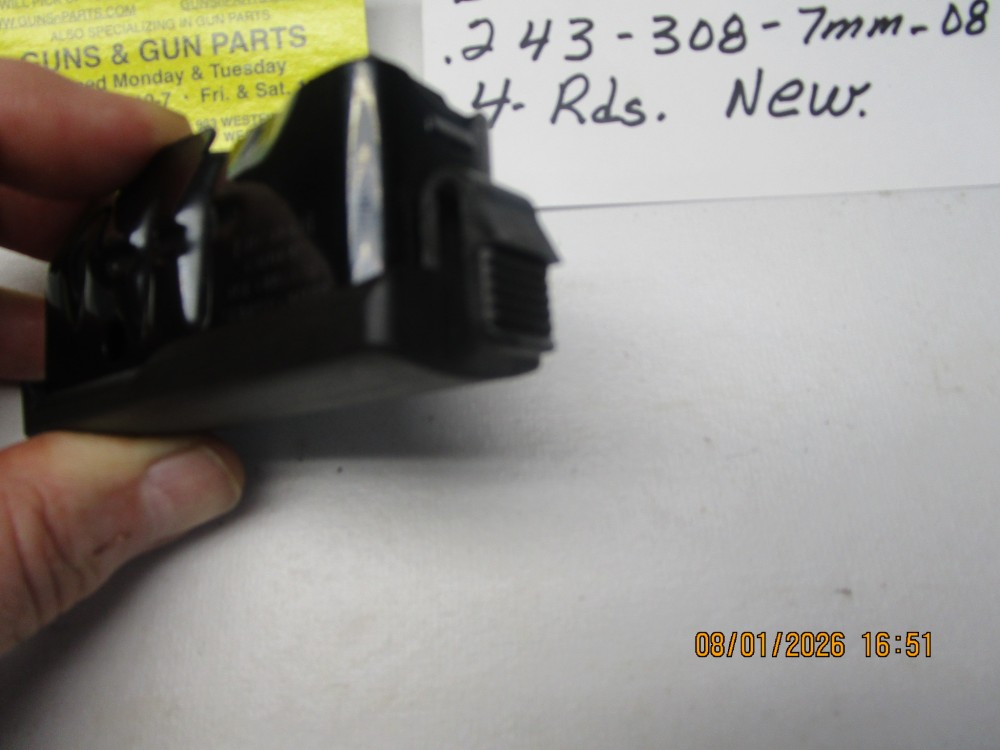Savage factory clip for a model Axis .243 &amp; .308 &amp; 7mm-08 caliber 4- rounds new.