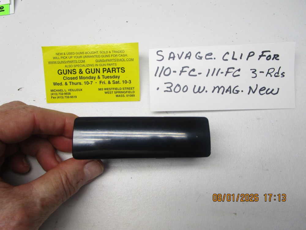 Savage factory clip for a model 110-FC &amp; 111-FC .300 W. Mag caliber 3- rounds new.