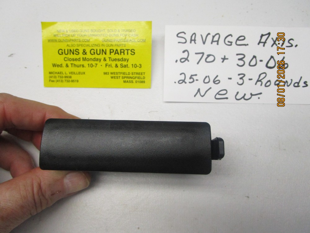 Savage factory clip for a model Axis .270 &amp; .30-06 &amp; 25-06 -3- rounds new.