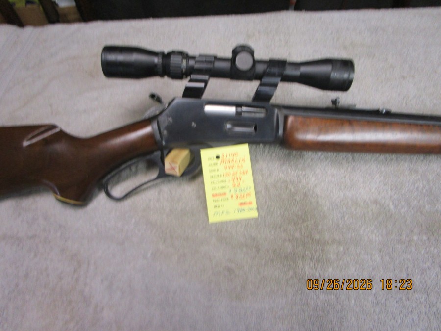 Marlin model 444-SS .444 caliber mfg from 1984 to 2002 nice. - Product Image