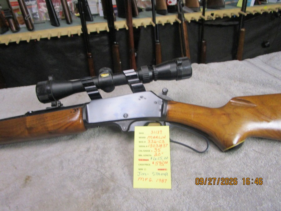 Marlin model 336-CS .35 caliber - JM - stamp nice.