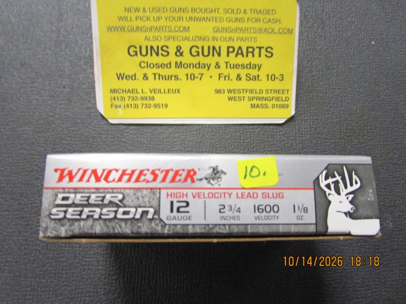 Winchester Rifled Slugs .12 gage 2 3/4. - Product Image