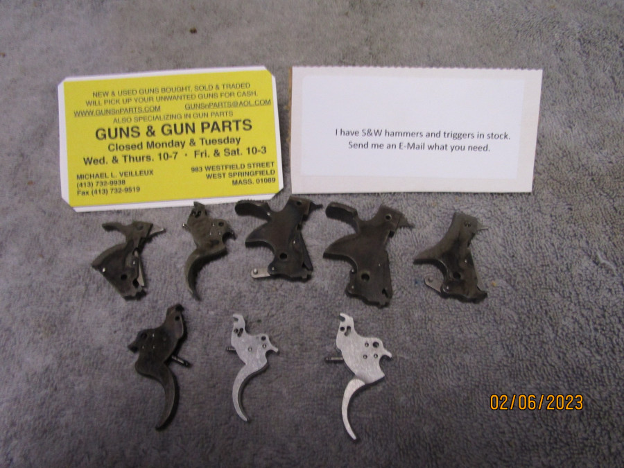 Smith & Wesson Hammers And Triggers In Stock. - Product Image