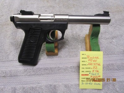 Ruger model 22-45 .22 caliber. - Product Image